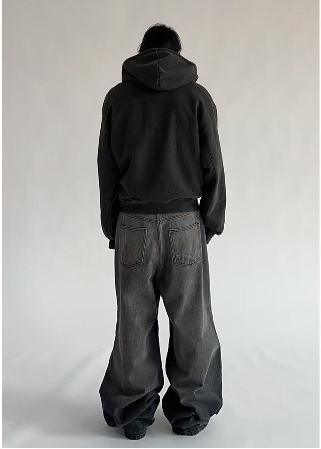 【Unisex】皺摺堆堆牛仔褲 Wrinkled Beggy Jeans