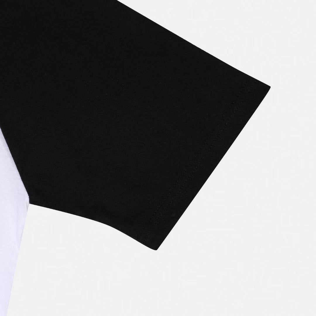 【Unisex】撞色印花短袖T-Shirt Printed Contrast Short-sleeved T-shirt