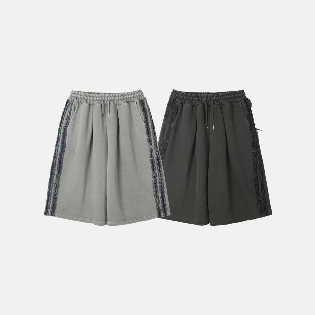 【Unisex】牛仔毛邊棉褲
