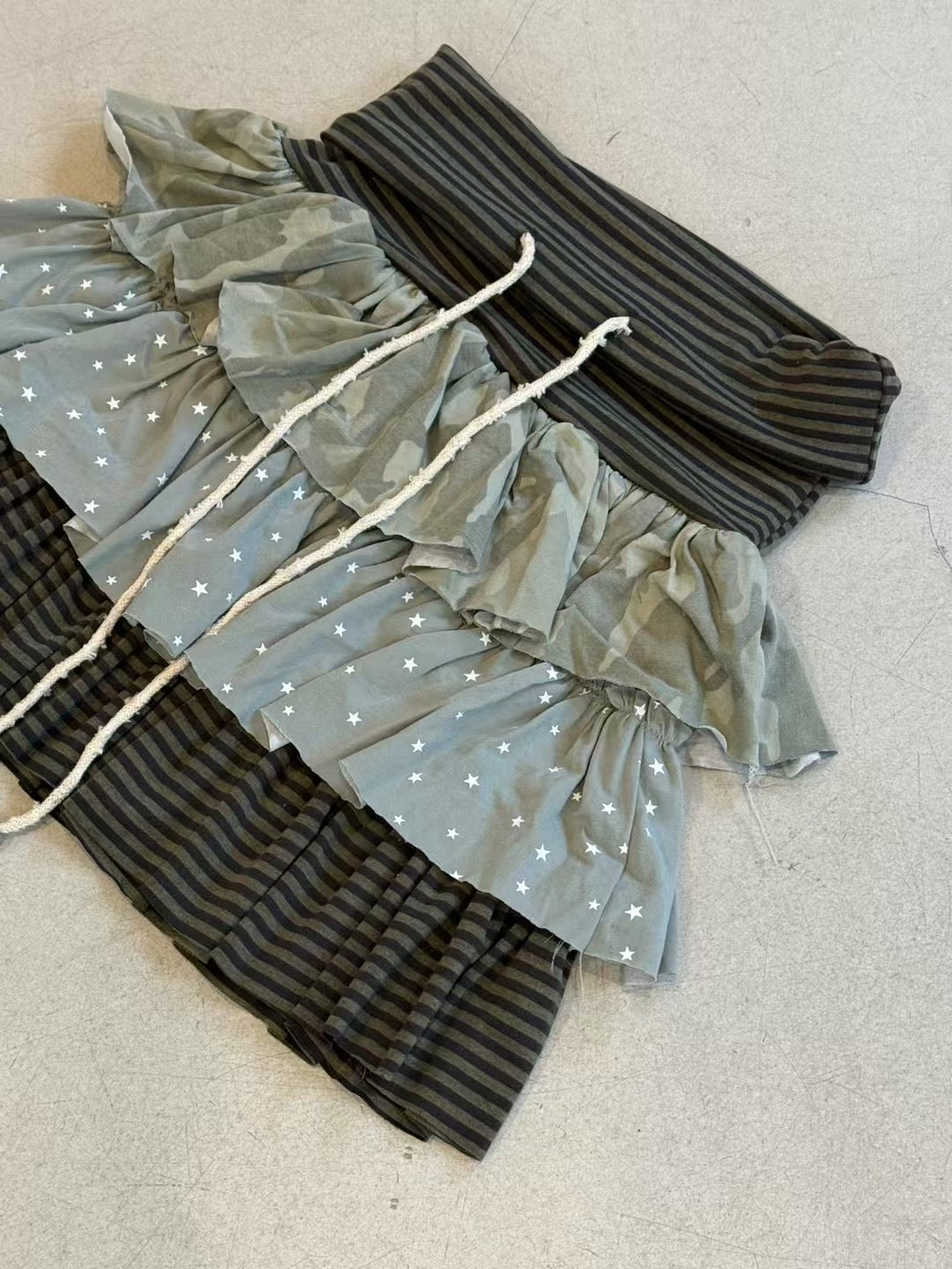 Two-Way拼布疊穿蛋糕裙 Two-Way Patchwork Layered Cake Skirt