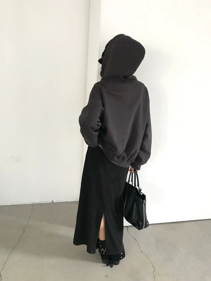 拼字衛衣外套 Letter Appliqué Hoodie Jacket