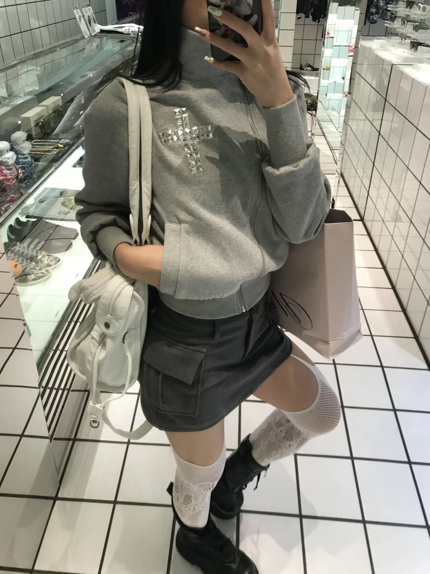 鉚釘十字架外套 Riveted Cross Jacket