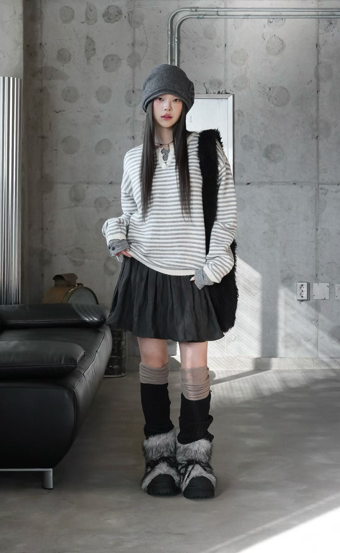 百搭皺皺短裙 Ruched Mini Skirt