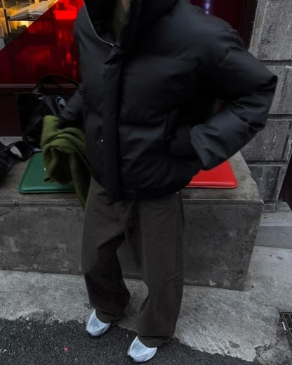 【Unisex】連帽厚棉服 Hooded Thick Cotton Coat