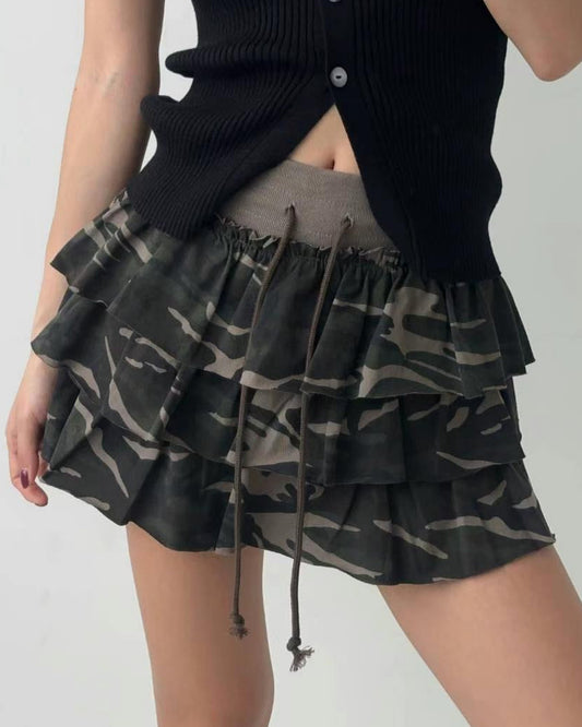 迷彩蛋糕短裙 Camouflage Cake Skirt