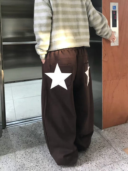 【Unisex】星星彎刀褲 Star Barrel Pants