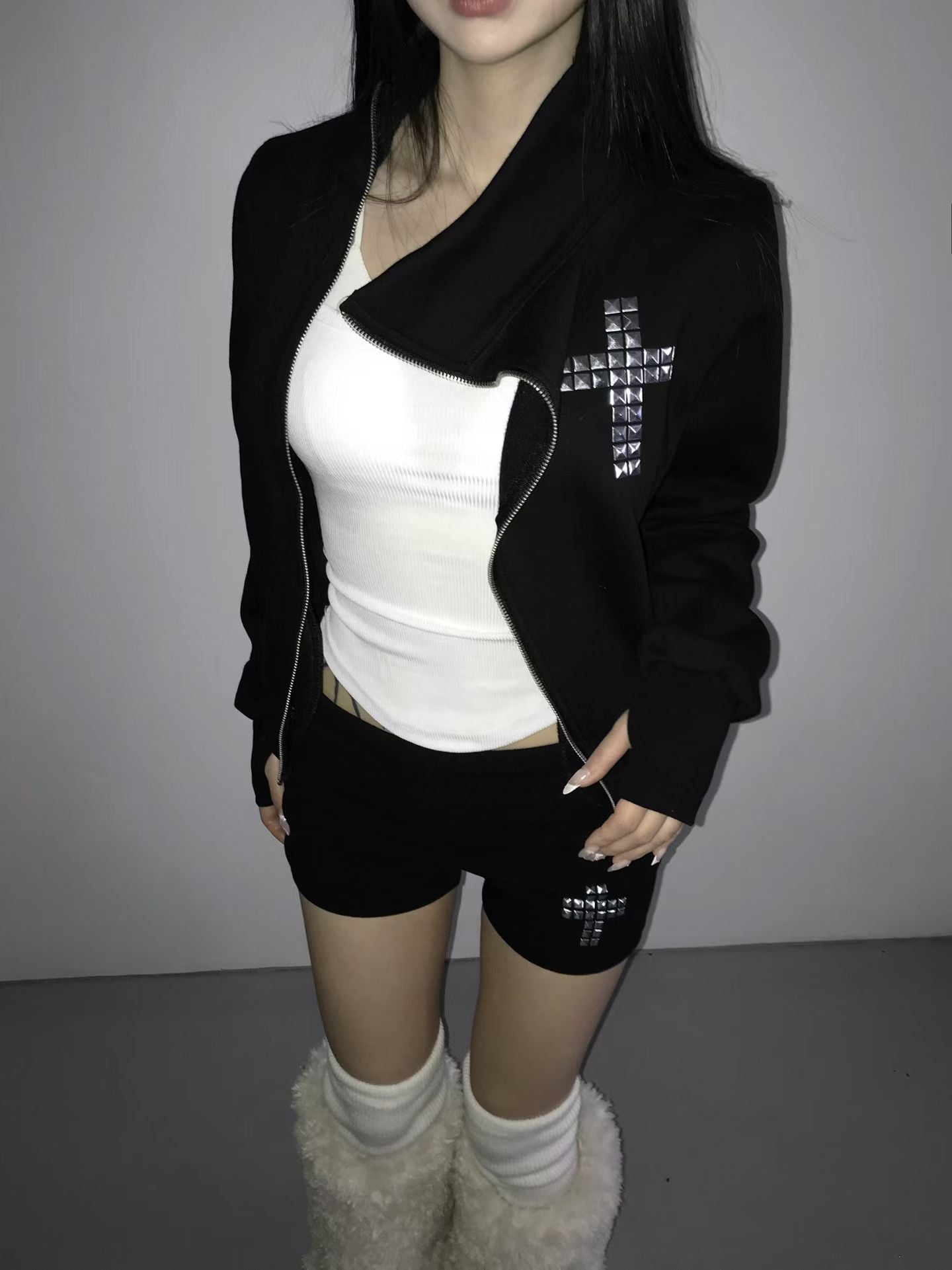 鉚釘十字架外套 Riveted Cross Jacket