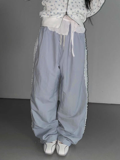 蕾絲花邊長褲 Lace Hem Trousers