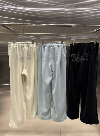 水鑽鬆緊衛褲  Rhinestone Drawstring Sweatpants