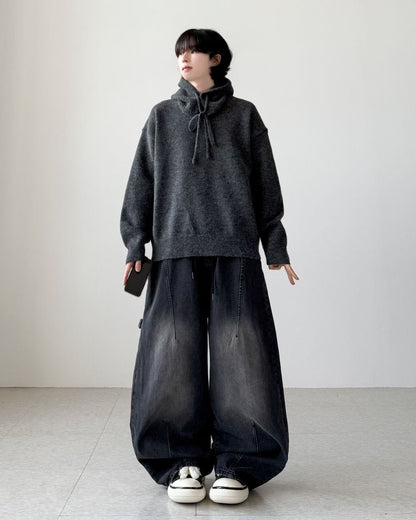 【Unisex】圓領針織毛衣 Crew Neck Knit Sweater