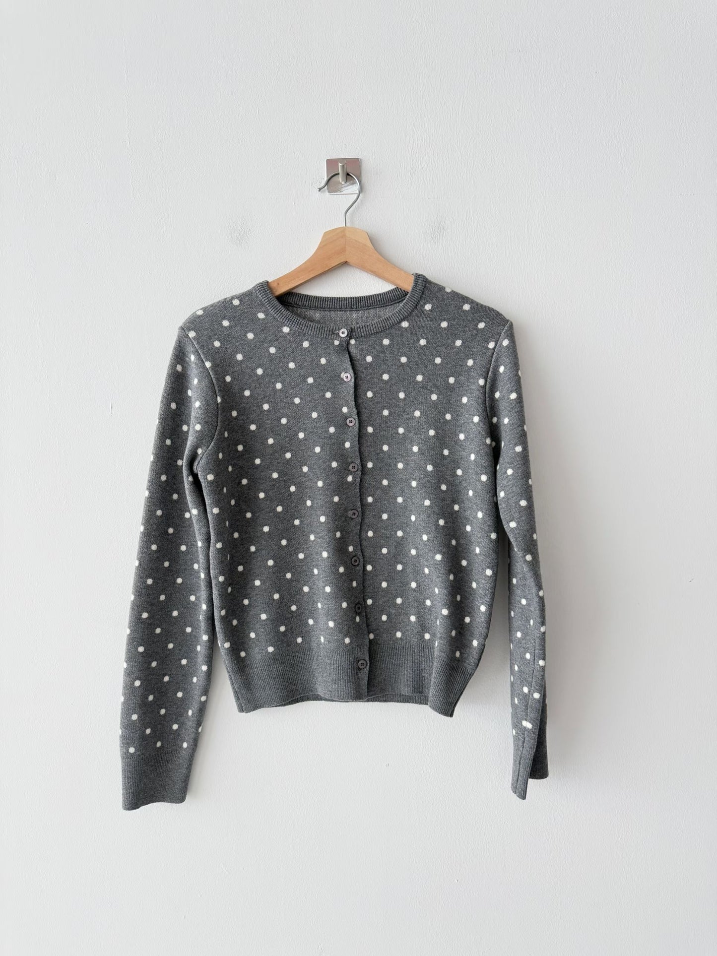 波點針織冷衫 Polka Dot Knit Cardigan