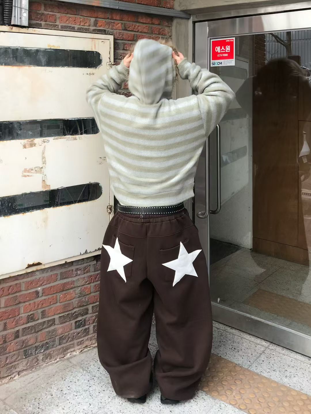 【Unisex】星星彎刀褲 Star Barrel Pants