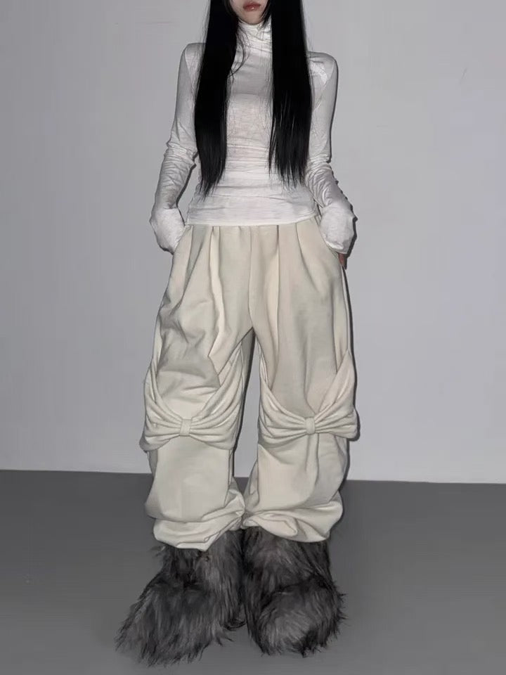 立體蝴蝶結棉褲 Bow-Knot Cotton Pants