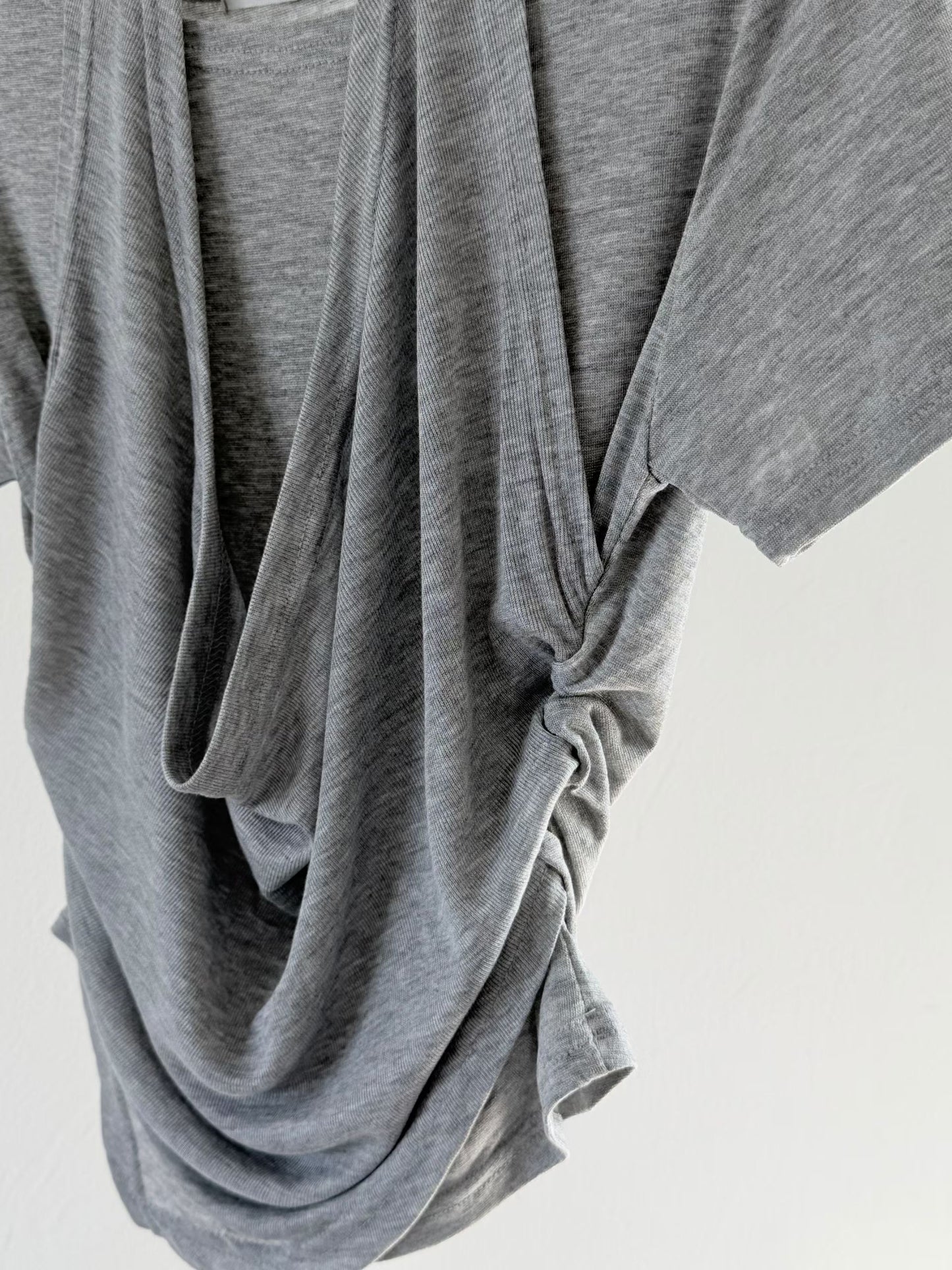 盪領掛頸短袖上衣 Halter Cowl Neck Short Sleeve Top