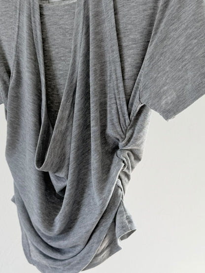 盪領掛頸短袖上衣 Halter Cowl Neck Short Sleeve Top