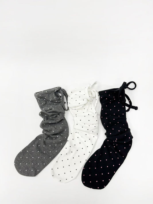 波點綁帶襪 Polka Dot Socks