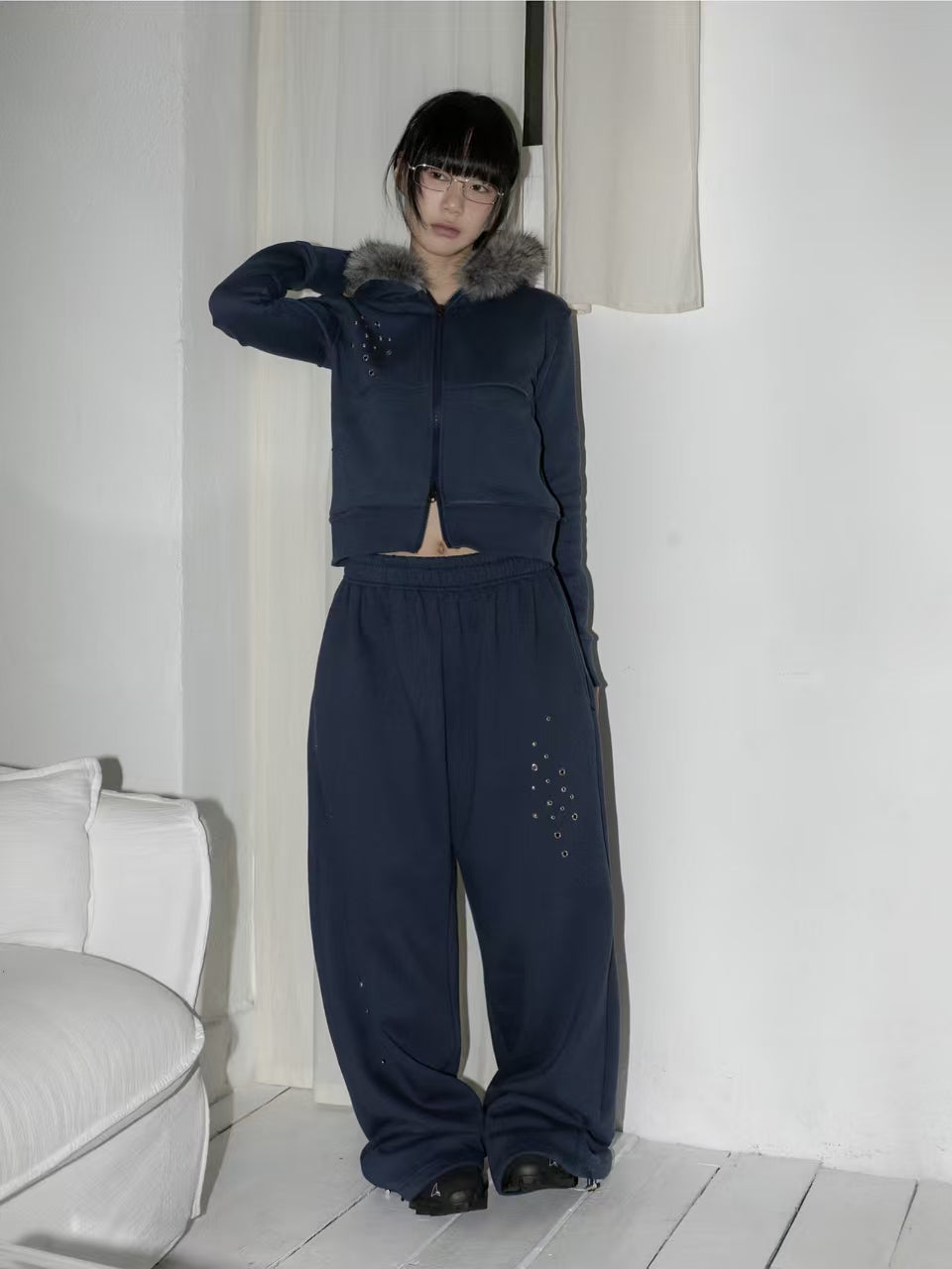 鉚釘長褲 Studded Pants