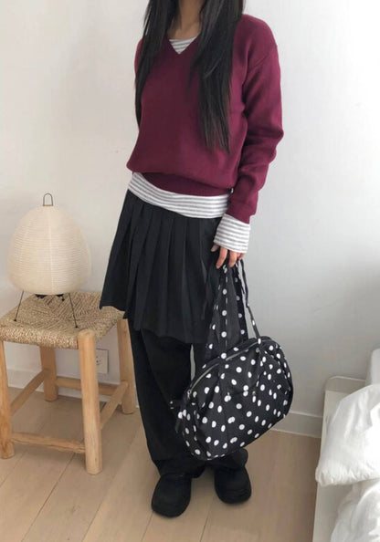 蝴蝶結綁帶裙褲 Bow-Tie Strap Skort