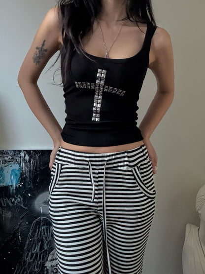 鉚釘十字架吊帶 Rivet Cross Strap Top