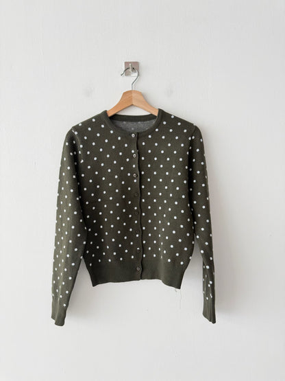 波點針織冷衫 Polka Dot Knit Cardigan