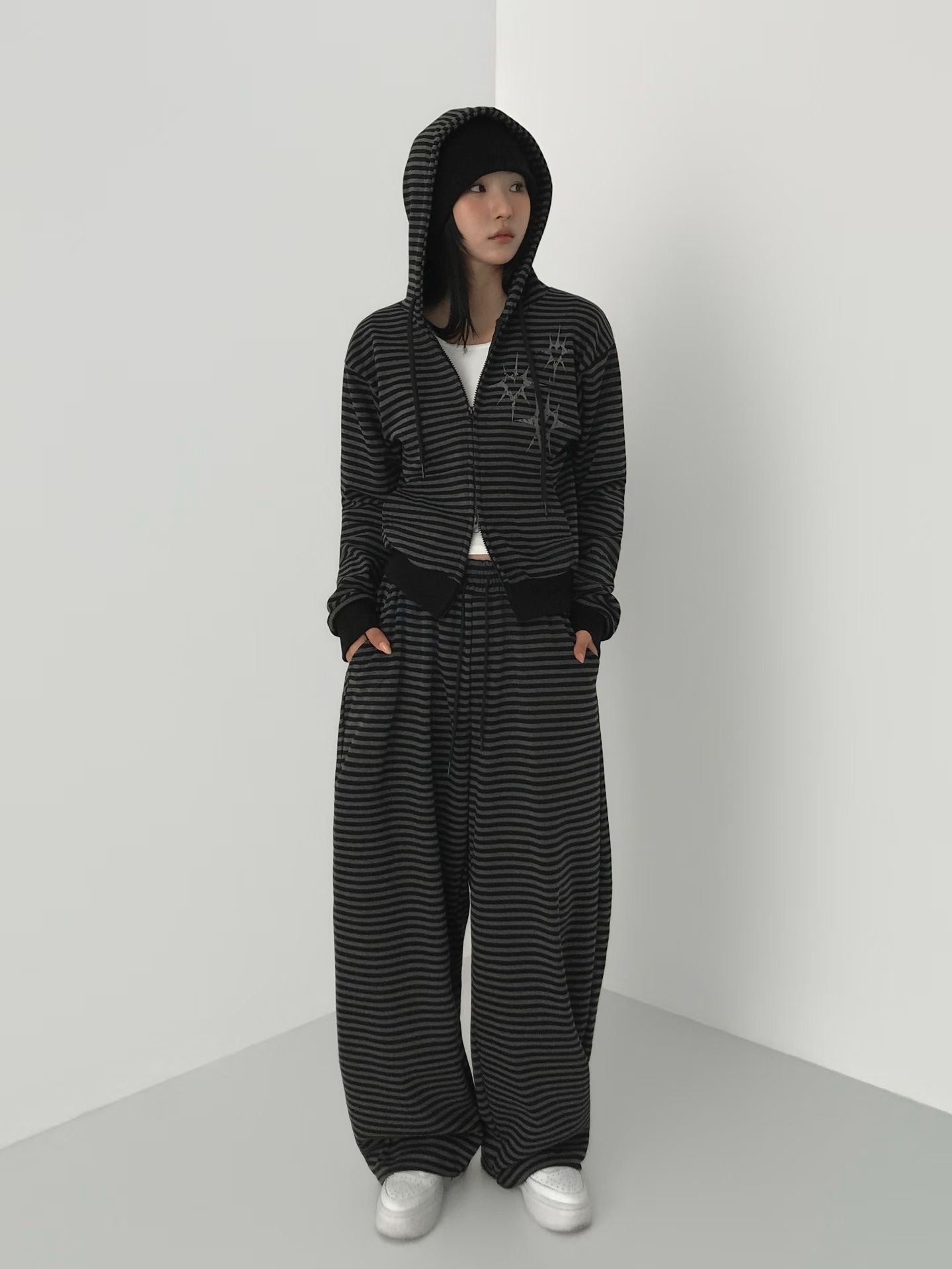 條紋印花衛褲 Striped Print Sweatpants