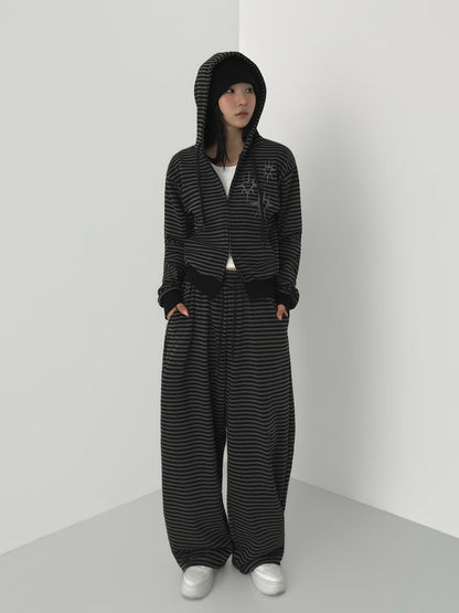 條紋印花衛褲 Striped Print Sweatpants