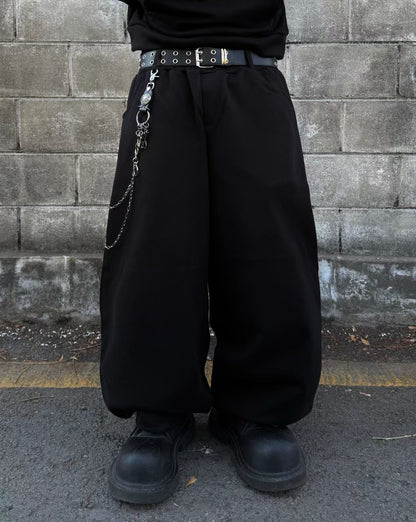 【Unisex】豹紋口袋棉褲 Leopard Print Pocket Cotton Pants