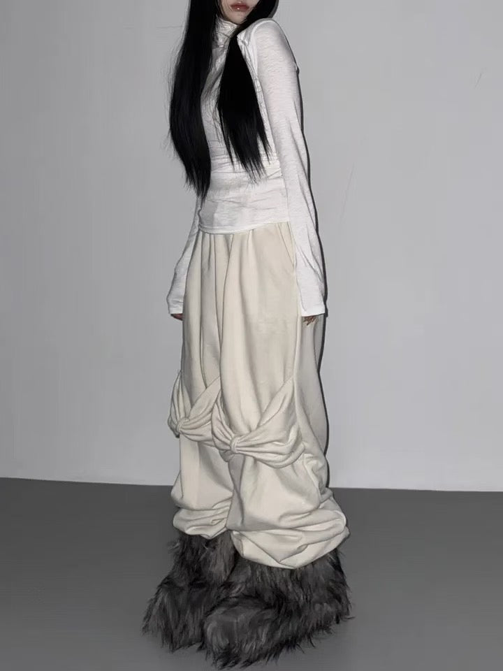 立體蝴蝶結棉褲 Bow-Knot Cotton Pants