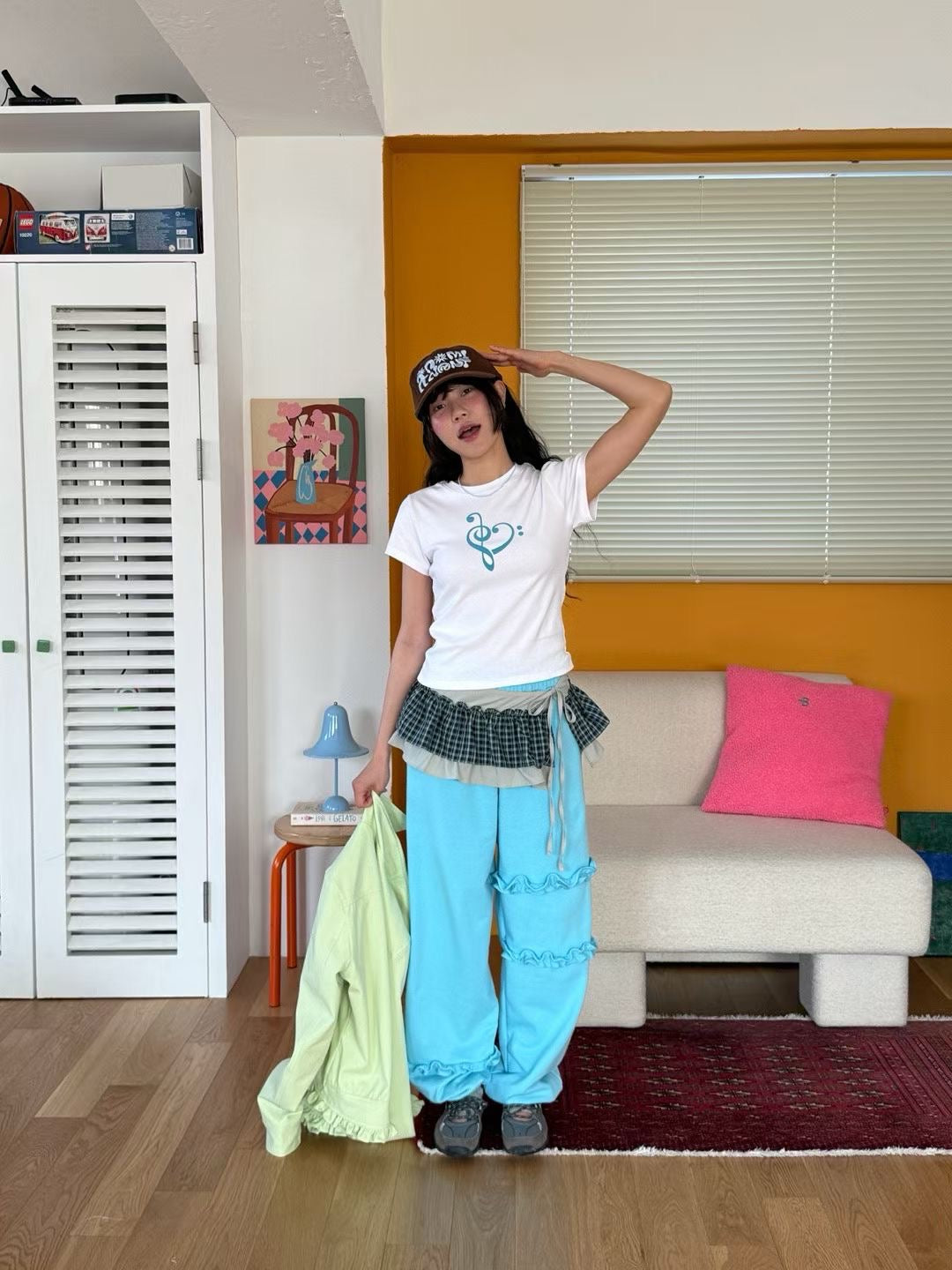 音符短袖上衣 Musical Note Short Sleeve Top