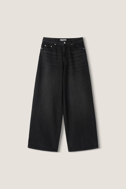 腰帶牛仔直筒褲 Belted Straight Leg Jeans