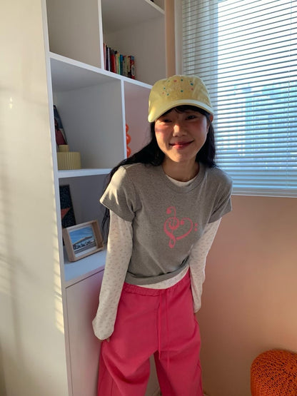 音符短袖上衣 Musical Note Short Sleeve Top