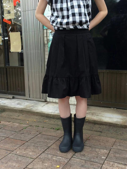 荷葉花邊中裙 Ruffled Miidi Skirt