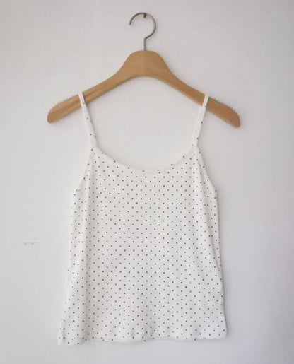 修身波點吊帶 Slim Fit Polka Dot Cami Top