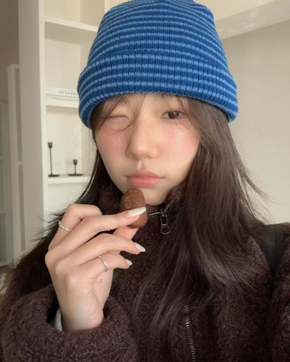 條紋針織冷帽 Striped Knit Beanie