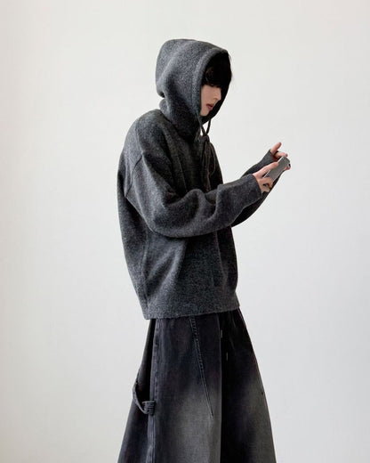 【Unisex】圓領針織毛衣 Crew Neck Knit Sweater