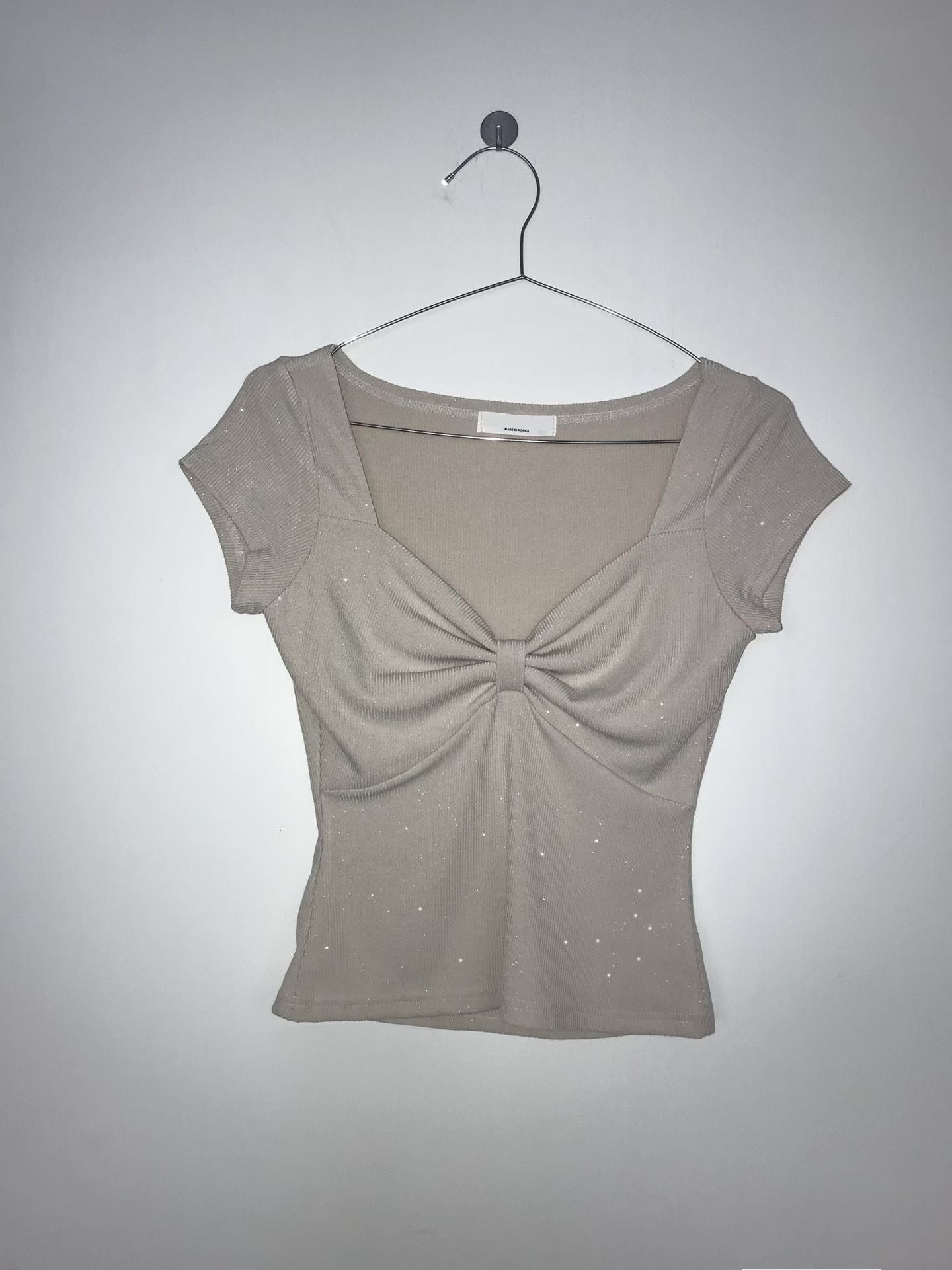 蝴蝶結露肩上衣 Bow Tie Off Shoulder Top