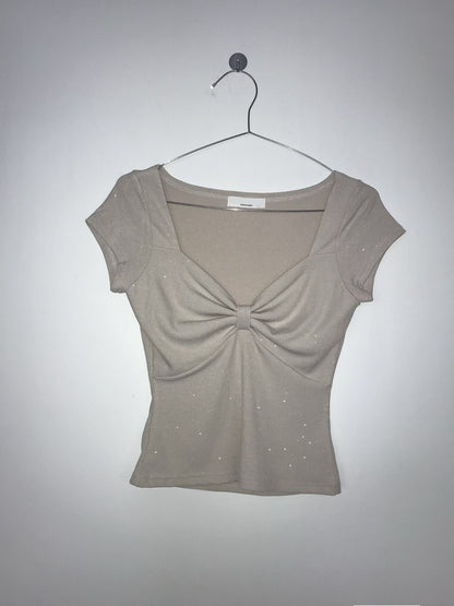 蝴蝶結露肩上衣 Bow Tie Off Shoulder Top
