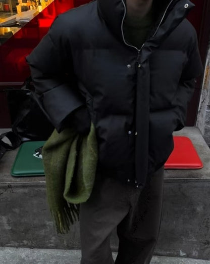 【Unisex】連帽厚棉服 Hooded Thick Cotton Coat