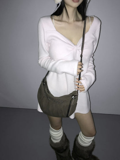 水鑽復古斜挎包 Rhinestone Retro Crossbody Bag