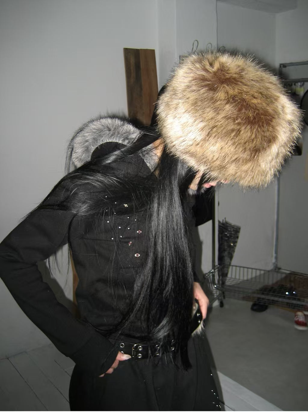 毛領鉚釘外套 Studded Fur Collar Jacket
