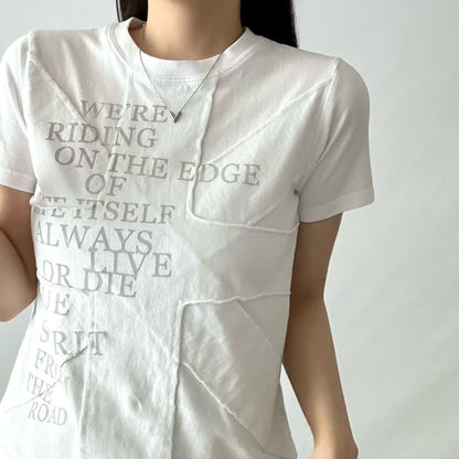 十字架字母印花短袖 Cross Lettering Short Sleeve Tee