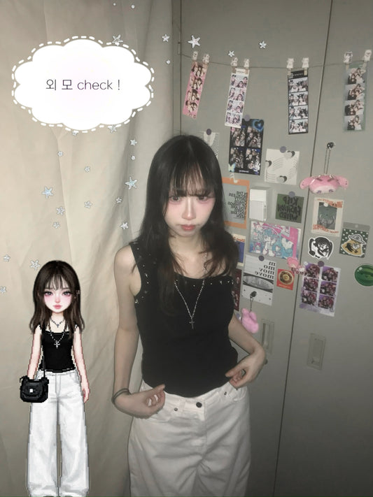 單肩星星背心 One Shoulder Star Tank Top