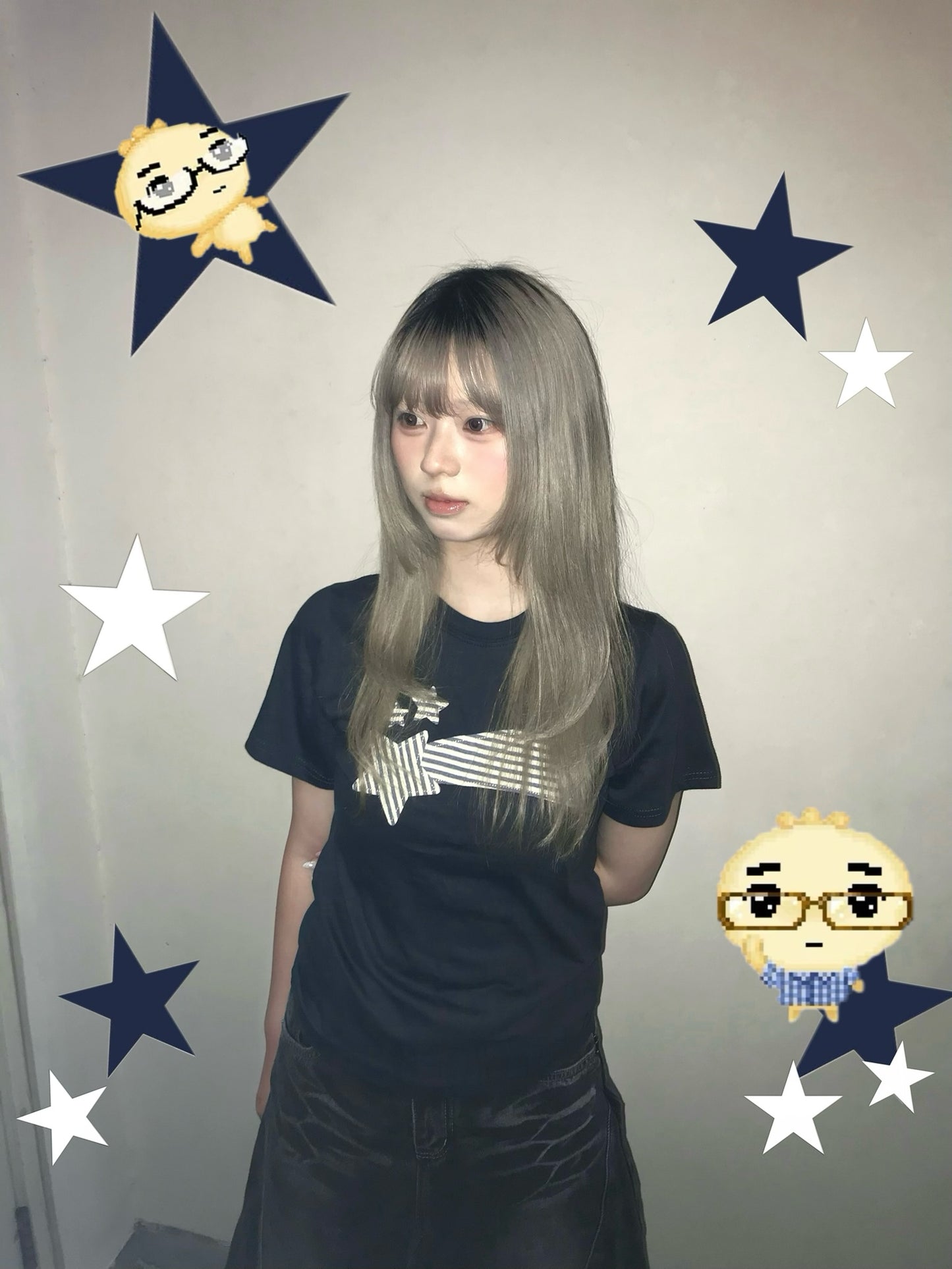 條紋星星短袖T-Shirt Striped Star Short Sleeve T-Shirt