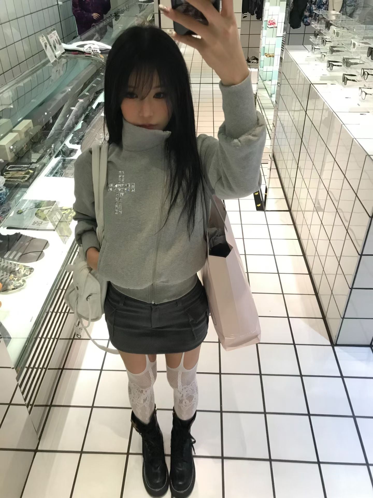 鉚釘十字架外套 Riveted Cross Jacket