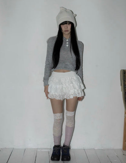 蕾絲蛋糕裙 Lace Layered Cake Skirt