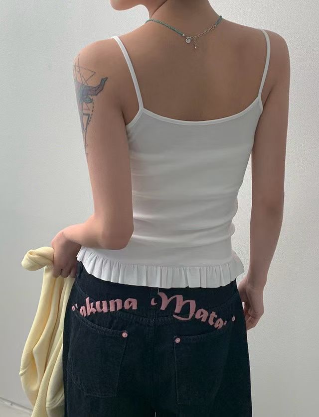 裙擺鈕扣吊帶 Button-Down Flare Camisole