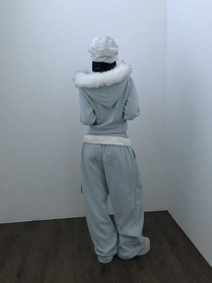 水鑽鬆緊衛褲  Rhinestone Drawstring Sweatpants