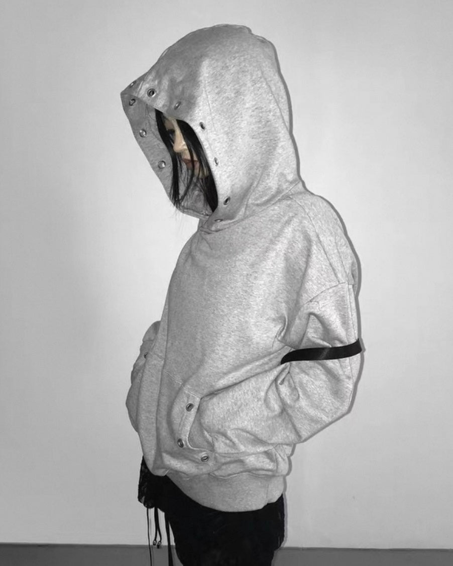 金屬圈寬鬆衛衣 Metal Ring Oversized Hoodie