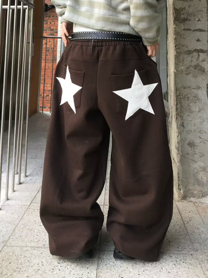 【Unisex】星星彎刀褲 Star Barrel Pants