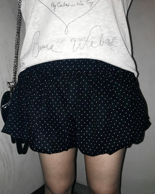 波點花苞短裙 Polka Dot Bud Skirt